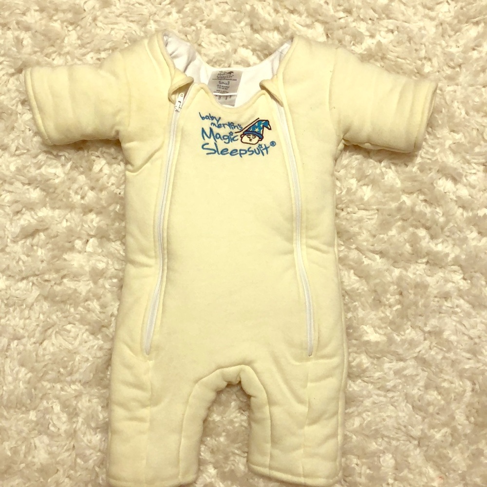 3-6 month Merlin sleep suit